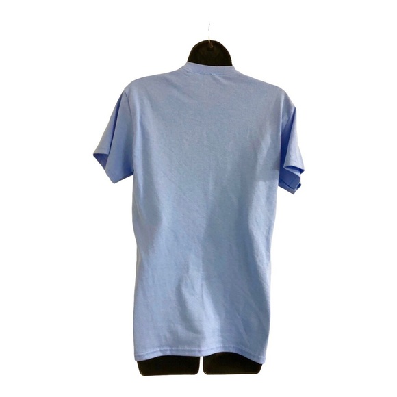 Playboy blue‎ multicolor bunny collage t-shirt new size small new - Picture 10 of 10